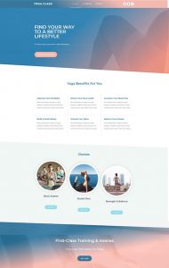 modèle site yoga